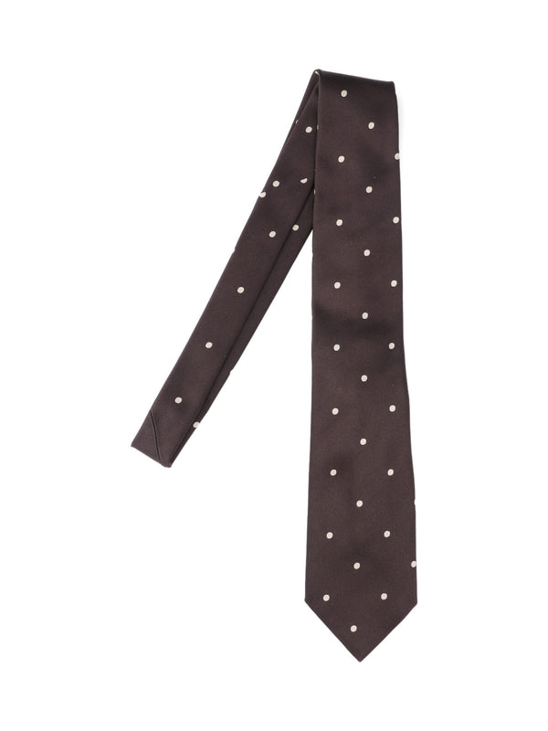 Dot Pattern Silk Necktie