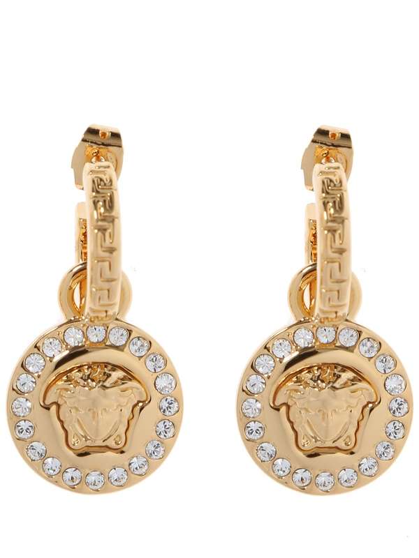 Crystal Greca
  Medusa Decoration Drop Earrings