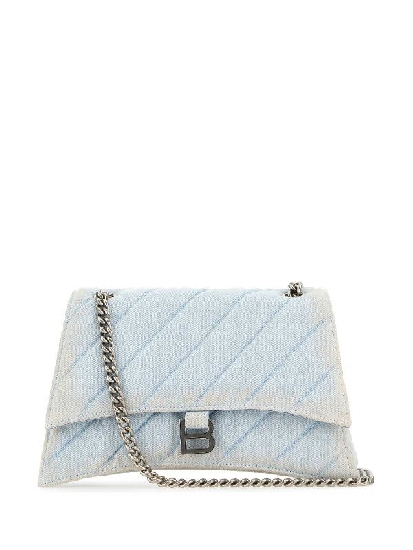 Balenciaga Crush Medium Skyblue Crossbody & Shoulder Bags