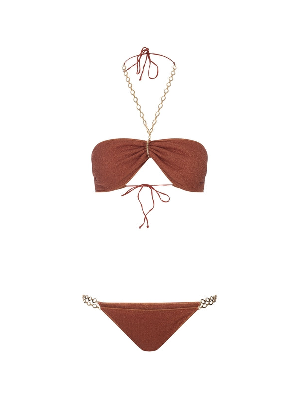 Lumiere Chain Halterneck Bikini Set