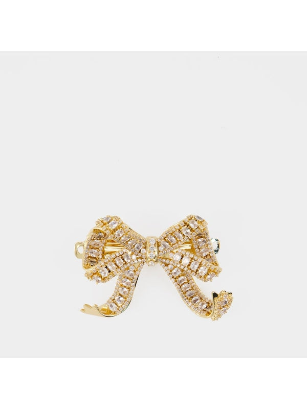 Bow Decoration Crystal Hair Pin