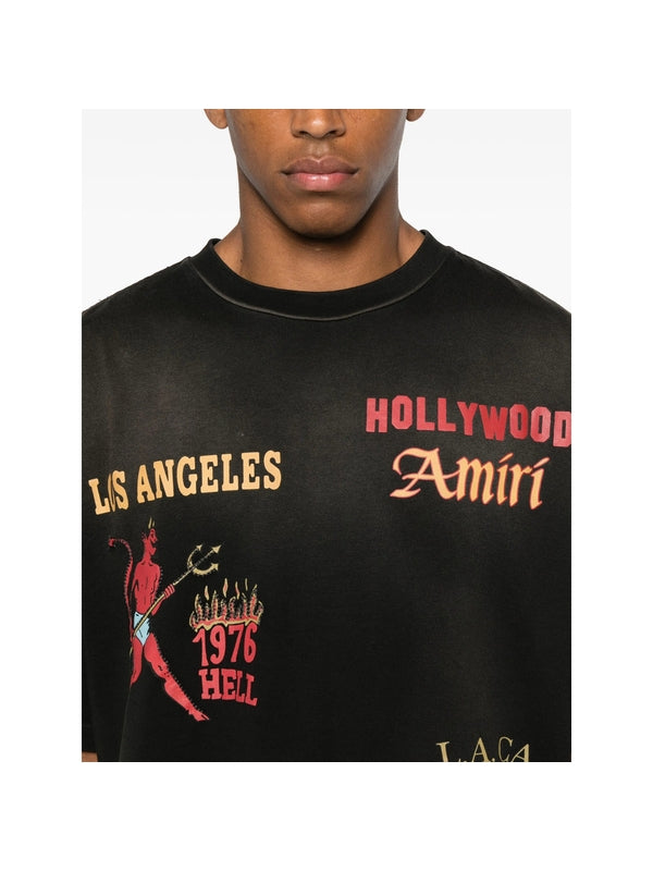 Amiri Black Half Sleeve