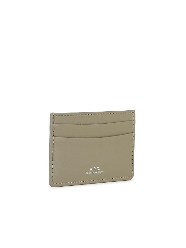 Andre Logo Leather Card Wallet