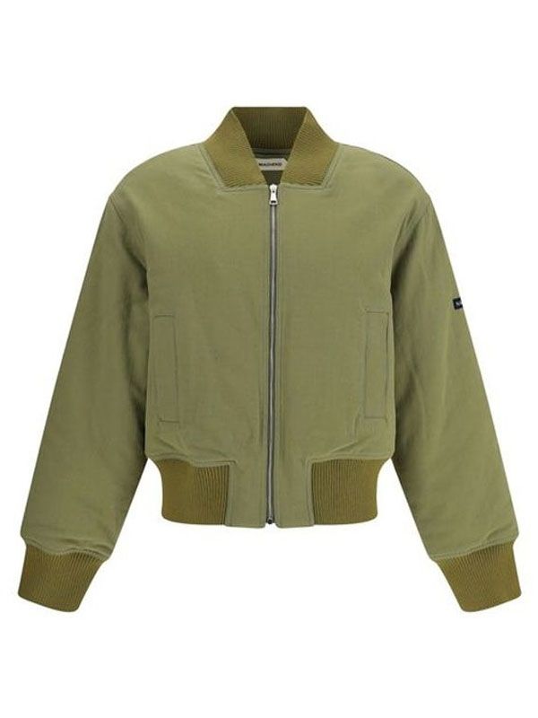 Logo Patch Cotton Bomber Jacket