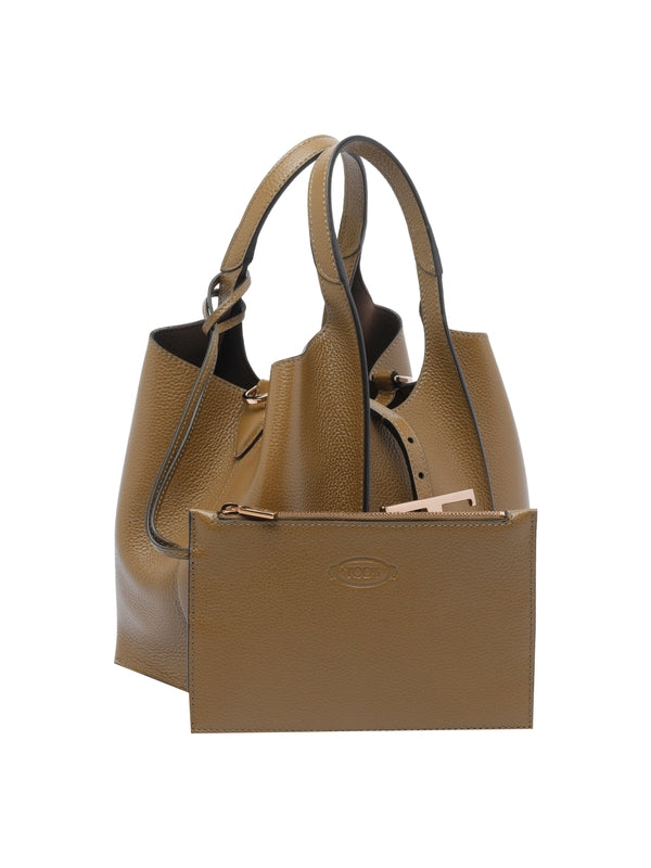 Tod'S Khaki Tote Bags
