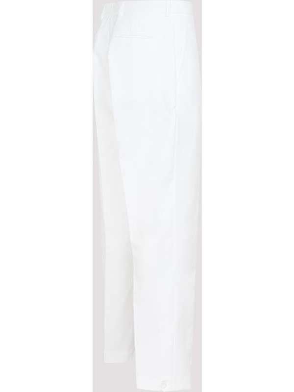 Ankle Slit Cotton Pants