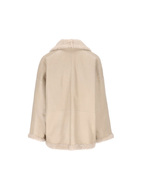 Beige Shearling Jacket