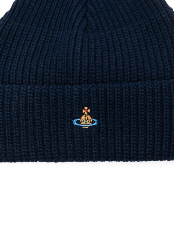 Vivienne Westwood Navy Beanies