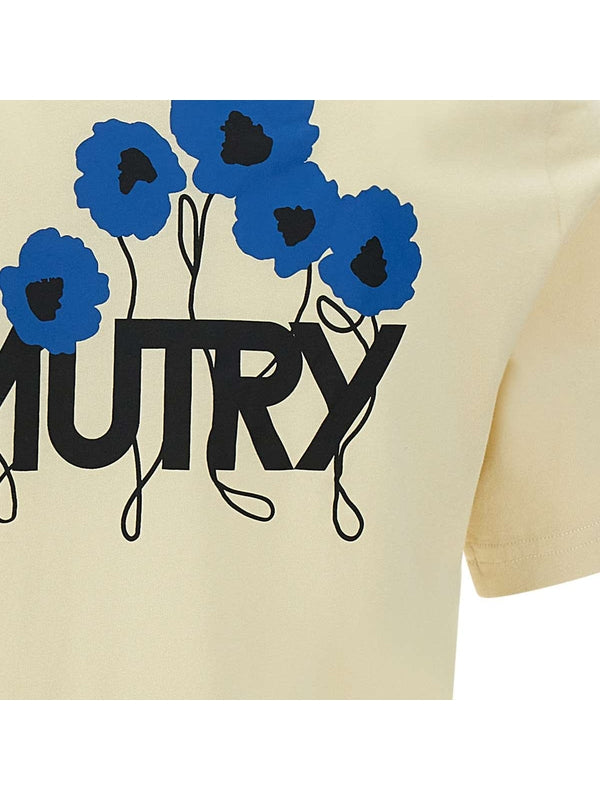 Autry Beige Short Sleeve T-Shirt