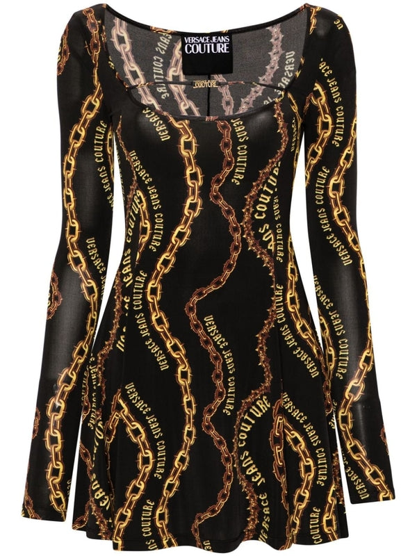 Allover Print Mini Dress