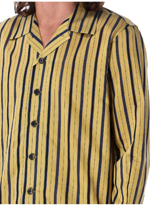 Alumni Stripe Satin Silk Shirt