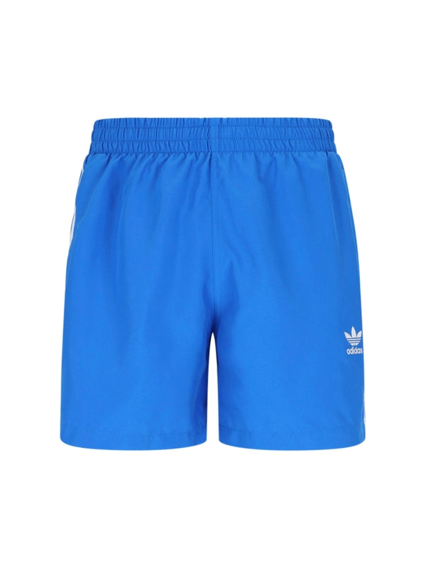 Logo Stripe Swim Shorts