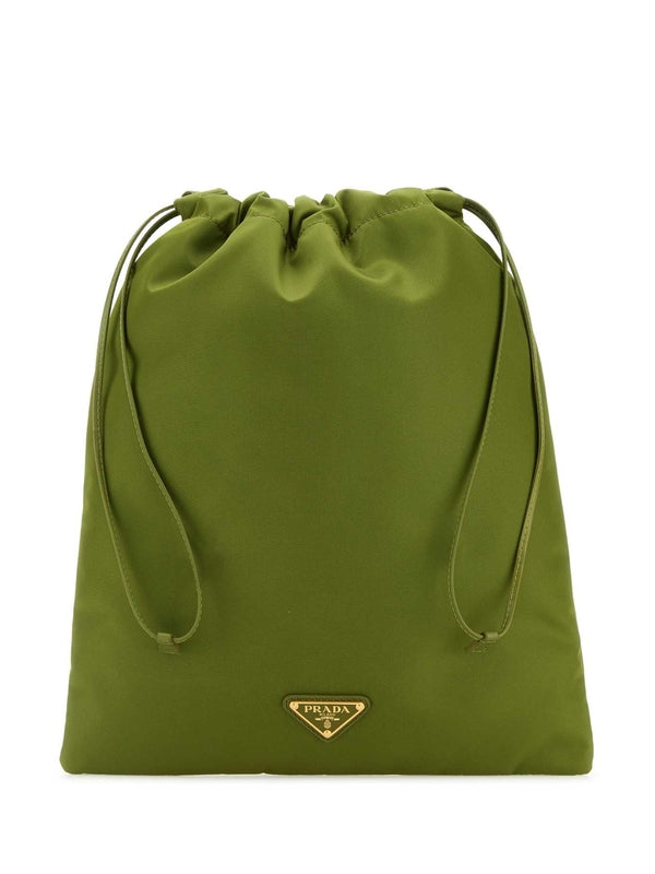 Triangle Logo Nylon Pouch