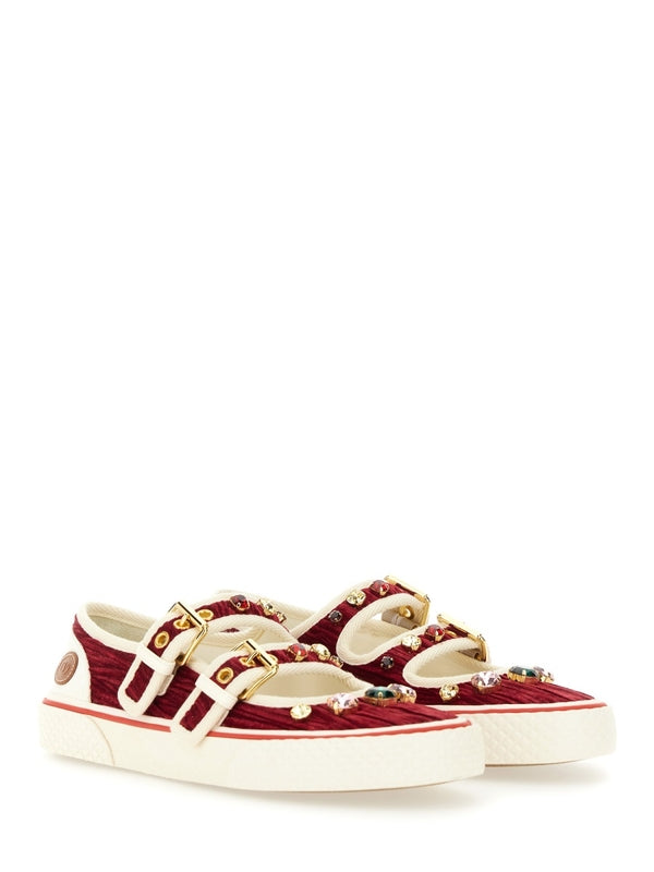 Valentino Red Low Top Sneakers