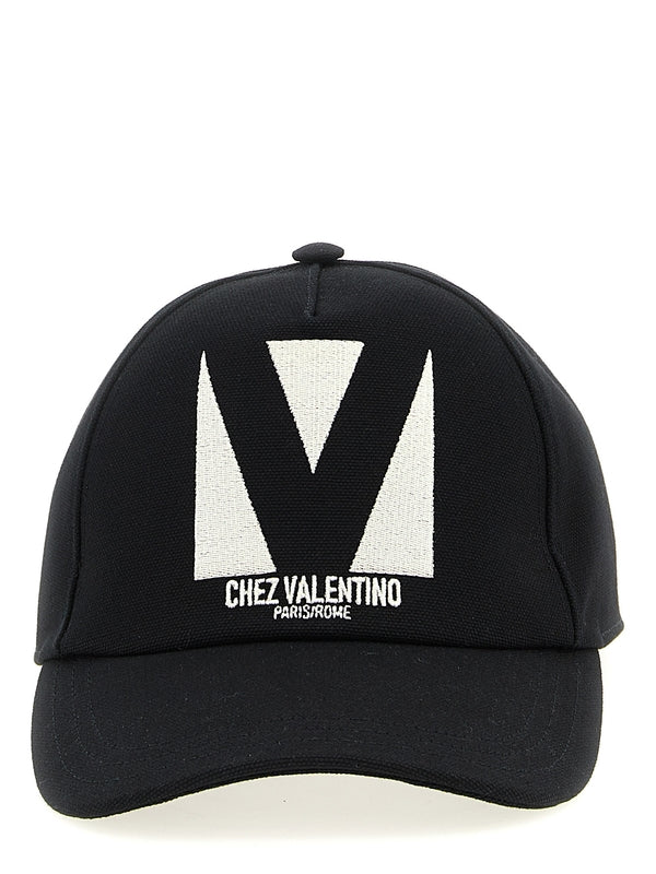 Valentino Black Ball Cap