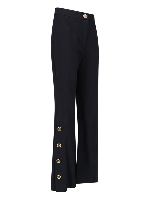 Button Flare Pants