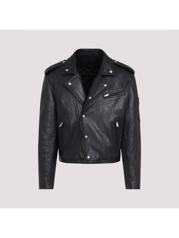 Studded Goatskin Biker Jacket