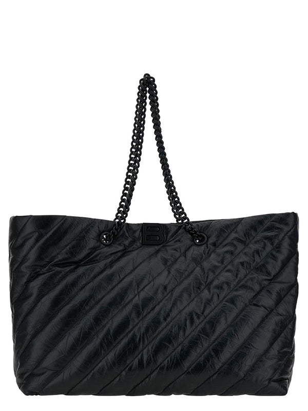 Balenciaga Crush Large Black Tote Bags