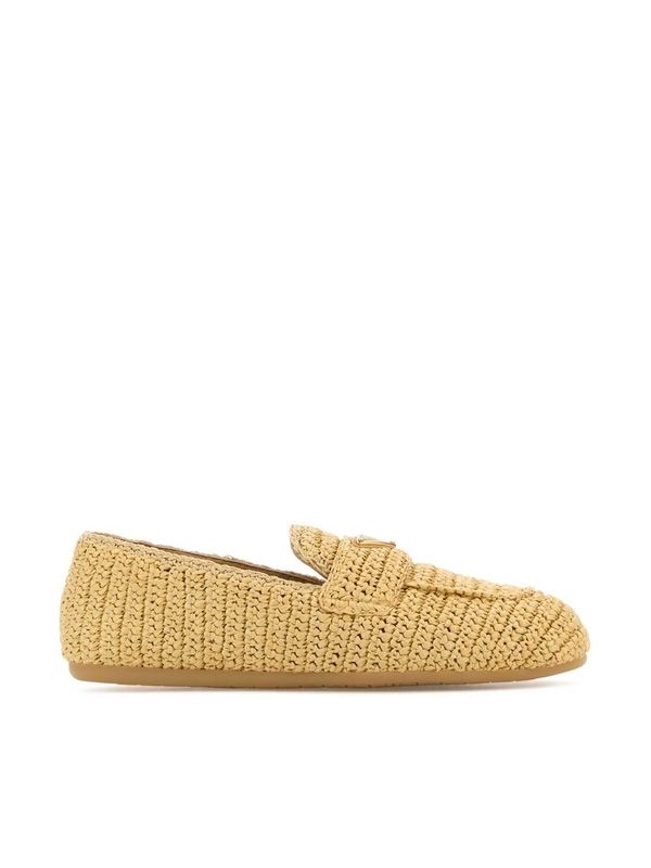 Triangle Logo Raffia Loafer