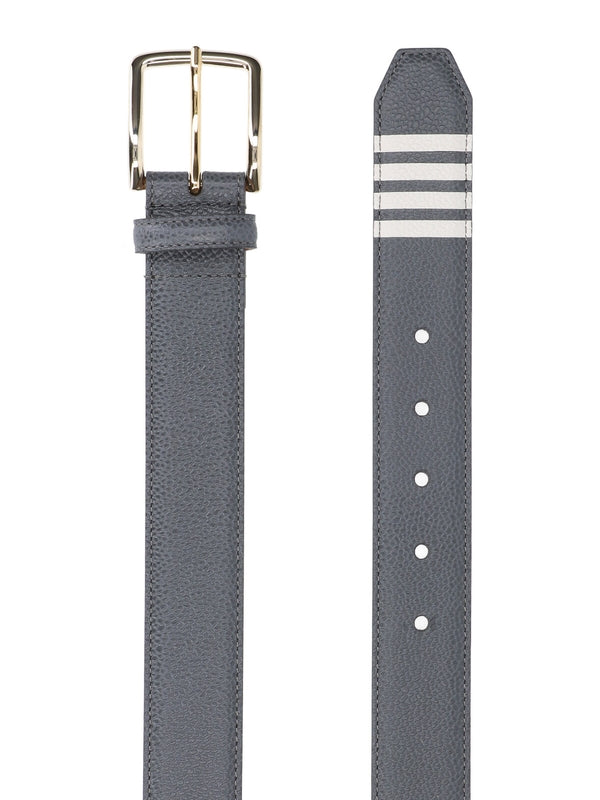Thom Browne Grey Leather Belts