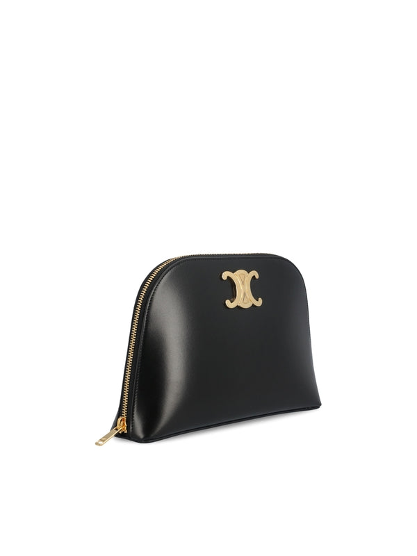 Triomphe Leather Clutch