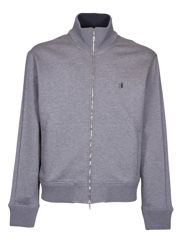 4g Metal Logo High-Neck Cotton Track Jacket