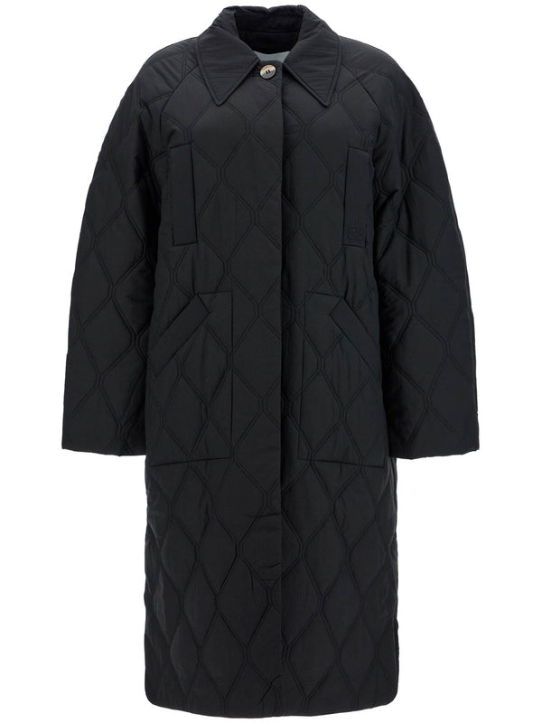 GANNI - Quilting Nylon Coat - Jente