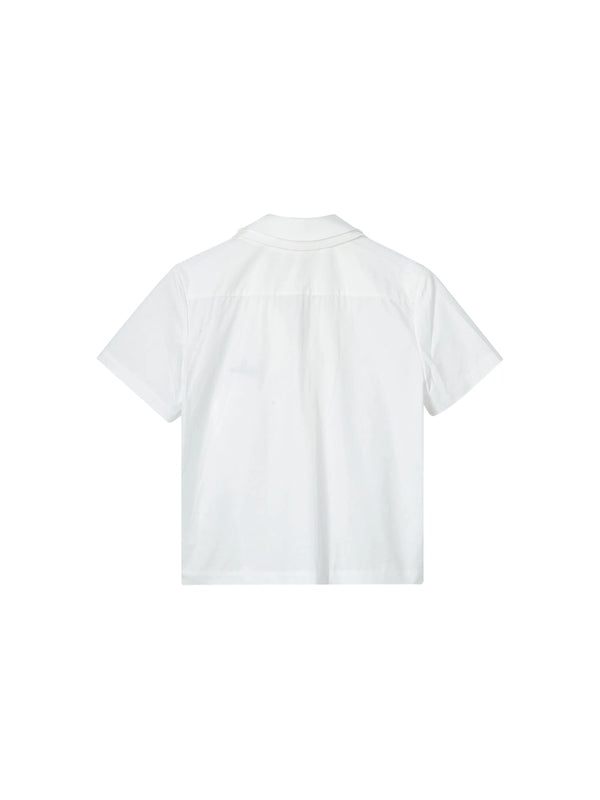 Layered Collar Short-Sleeve Shirt