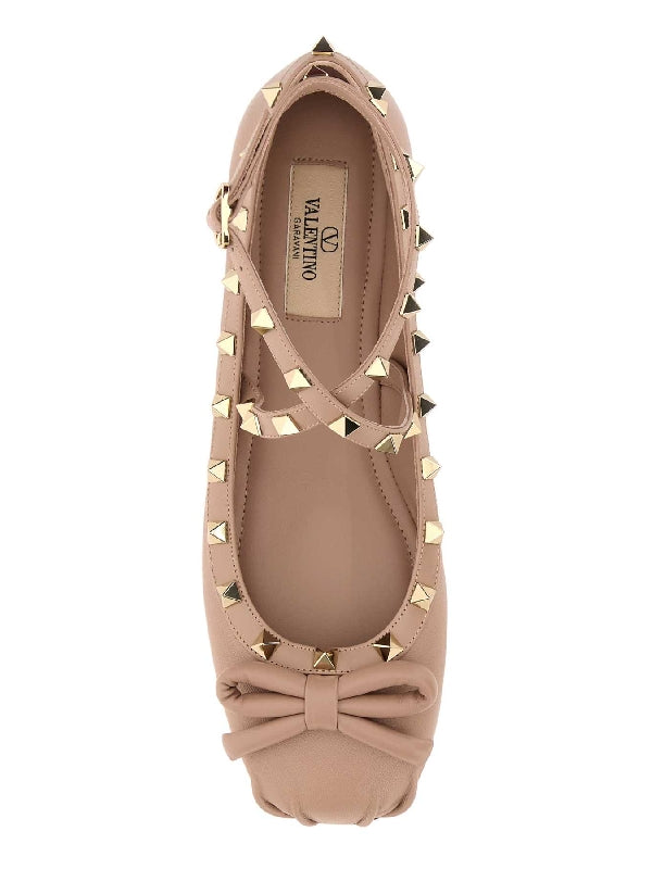 Anklet Rockstud Leather Flats