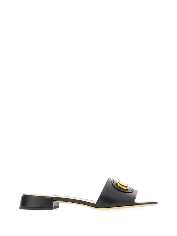 Valentino Black Slides