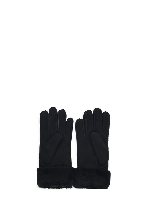 Ugg Black Leather Gloves