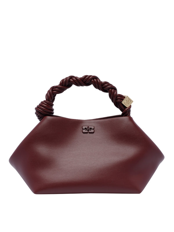 Bou Logo Plaque Leather Tote Bag