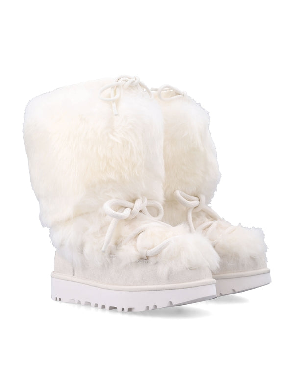 Ugg White Lace-Up Boots