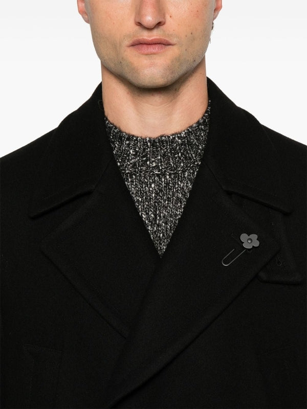 Boutonniere Double Wool Blend Coat