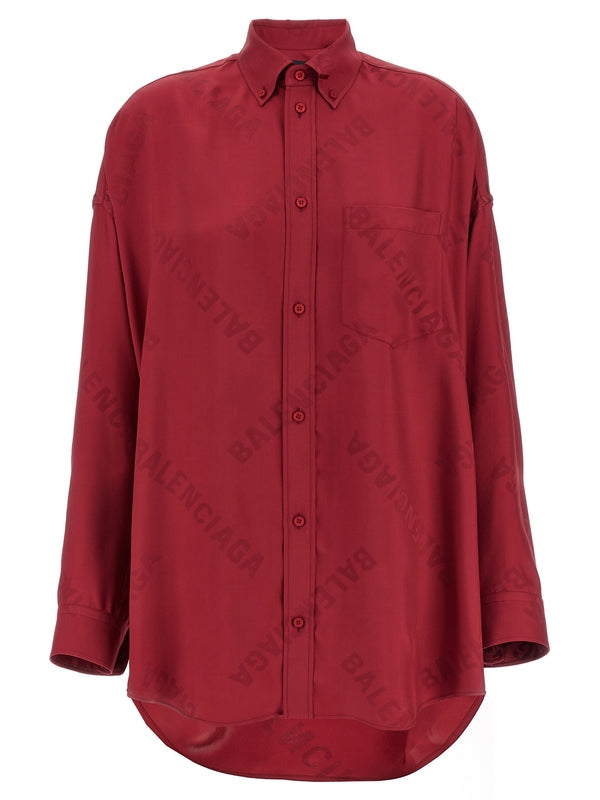 Balenciaga Burgundy Shirt & Blouse