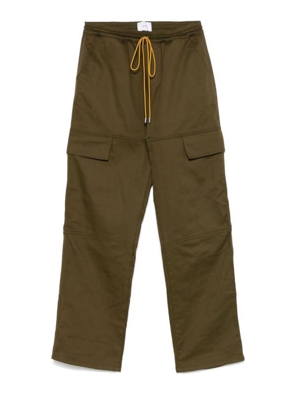 Drawstring Banded Cargo Pants