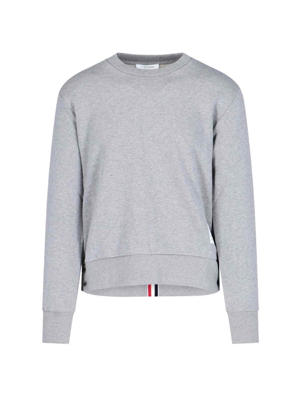 Back Stripe Gray Sweatshirt