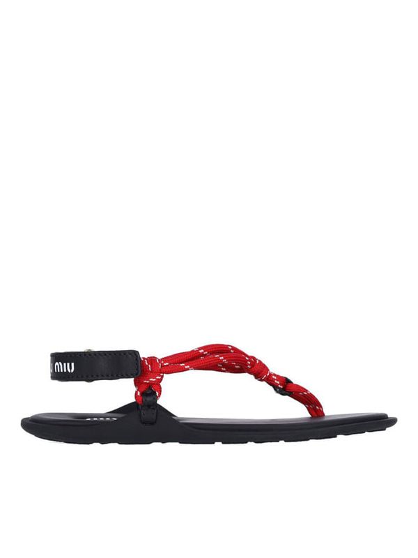 Riviere Rope Leather Slides