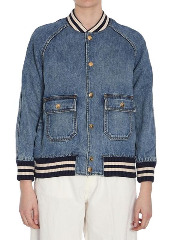 Double Pocket Cotton Denim Jacket