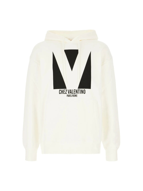 Valentino White Hoodies