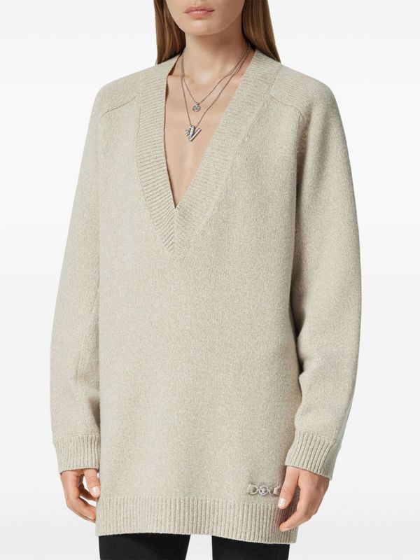 V-Neck Wool Cashmere Knit