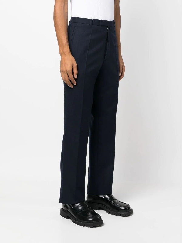 Back Stitch Wool Tailored Pants