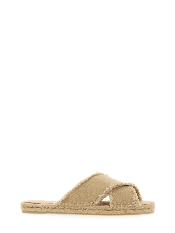 Castañer Beige Slides