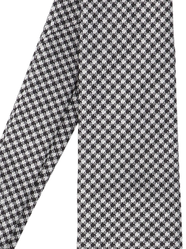 Check Pattern Silk Necktie