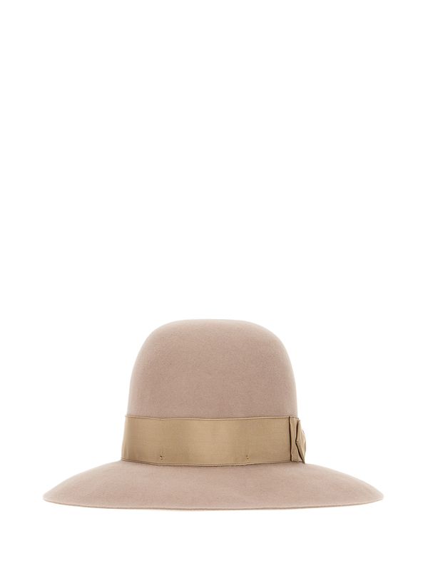 Bow Strap Detail Fedora Hat