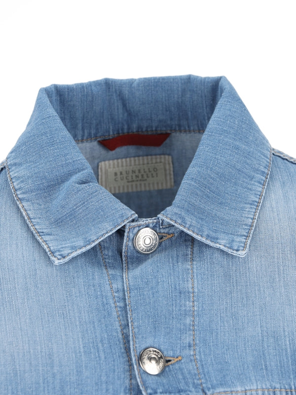 Brunello Cucinelli Blue Trucker