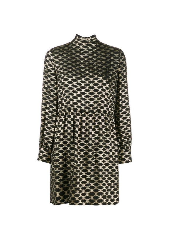 Triomphe Pattern Silk Blend
  Dress