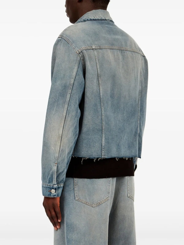 Mm6 Maison Margiela Blue Trucker Jacket