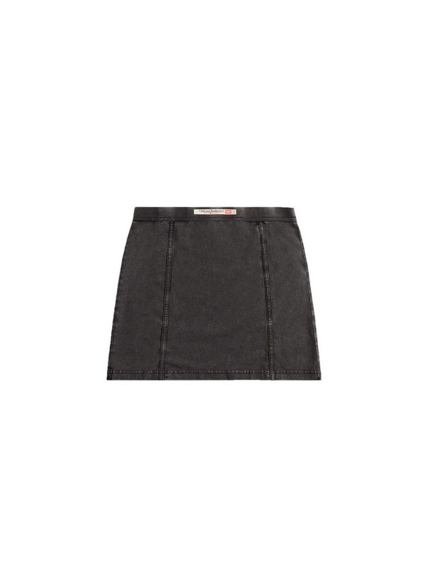 Allegra Denim Effect Mini Skirt