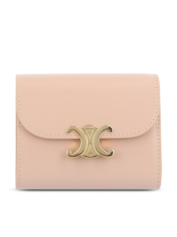 Triomphe Leather Small Bifold Wallet